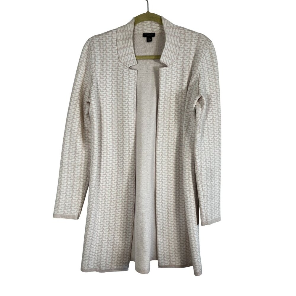 Ann Taylor Knit Sweater Cardigan Pink XS Cottage Feminine Preppy Resort Chic